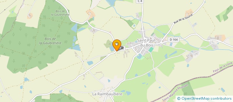 localisation de l'entreprise MADAME CAROLE PAYEN  SAINT-PAUL-DU-BOIS