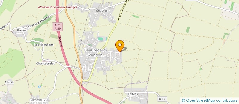 localisation de l'entreprise MADAME CAROLE PEDROSA  BEAUREGARD-VENDON