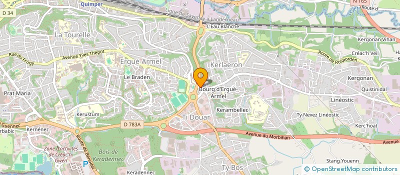 localisation de l'entreprise MADAME CAROLE PERHIRIN  QUIMPER