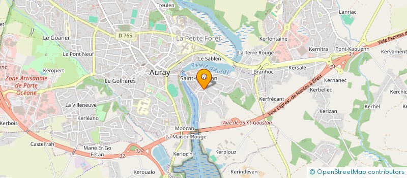localisation de l'entreprise MADAME CAROLE PERON à AURAY