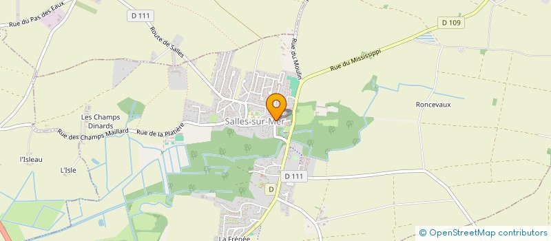 localisation de l'entreprise MADAME CAROLE PERON  SALLES-SUR-MER