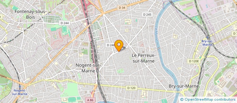 localisation de l'entreprise MADAME CAROLE PESNEAU  LE PERREUX-SUR-MARNE