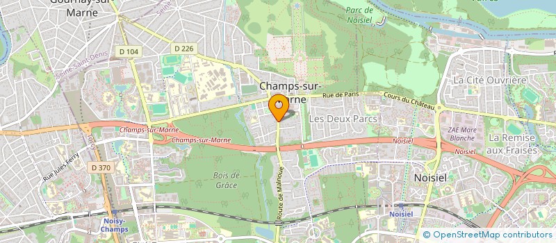 localisation de l'entreprise MADAME CAROLE PETIT  CHAMPS-SUR-MARNE