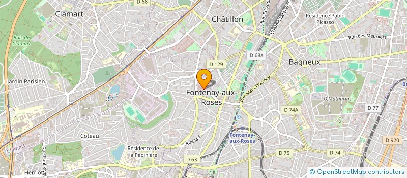 localisation de l'entreprise MADAME CAROLE PETITJEAN  FONTENAY-AUX-ROSES