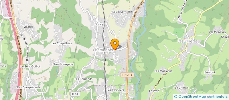 localisation de l'entreprise MADAME CAROLE PETOUX  CHARVONNEX