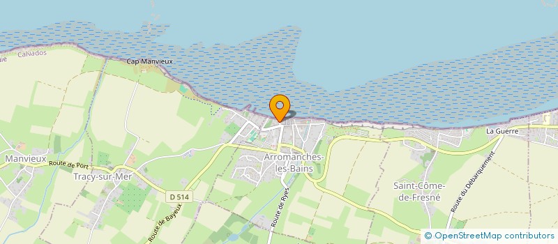 localisation de l'entreprise MADAME CAROLE PEYRICHOUT  ARROMANCHES-LES-BAINS