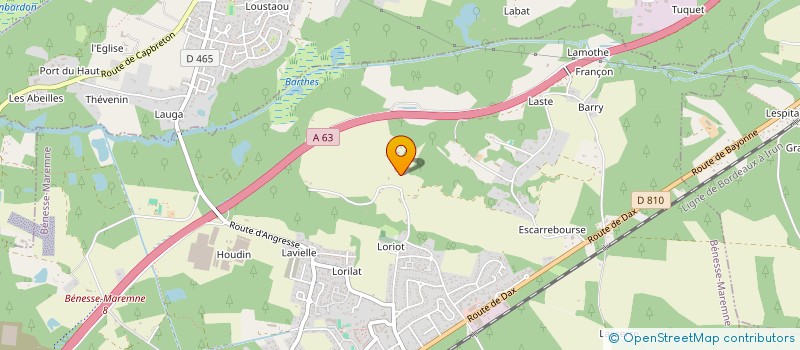 localisation de l'entreprise MADAME CAROLE PICON  BENESSE-MAREMNE