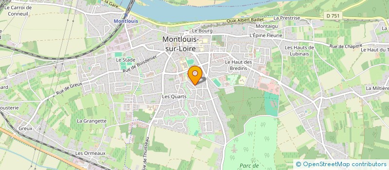 localisation de l'entreprise MADAME CAROLE PINCON  MONTLOUIS-SUR-LOIRE