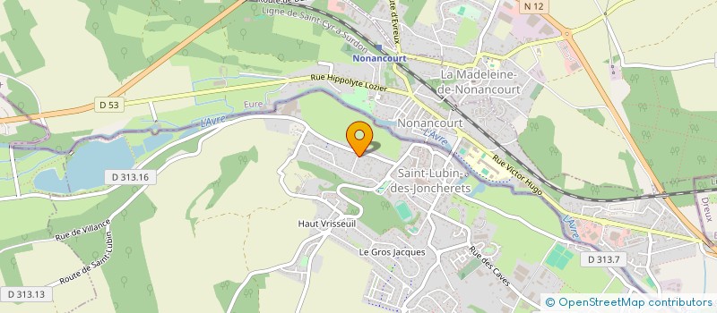 localisation de l'entreprise MADAME CAROLE POIRIER à SAINT-LUBIN-DES-JONCHERETS
