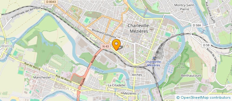 localisation de l'entreprise MADAME CAROLE PONCELET  CHARLEVILLE-MEZIERES