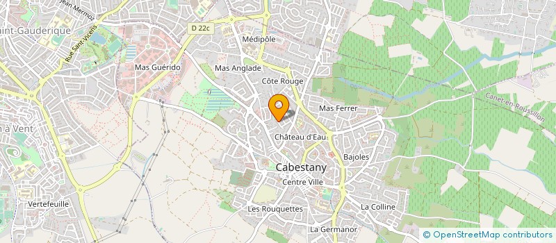 localisation de l'entreprise MADAME CAROLE POUZET  CABESTANY