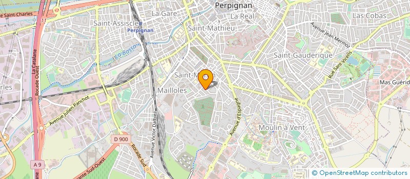 localisation de l'entreprise MADAME CAROLE PUIG  PERPIGNAN