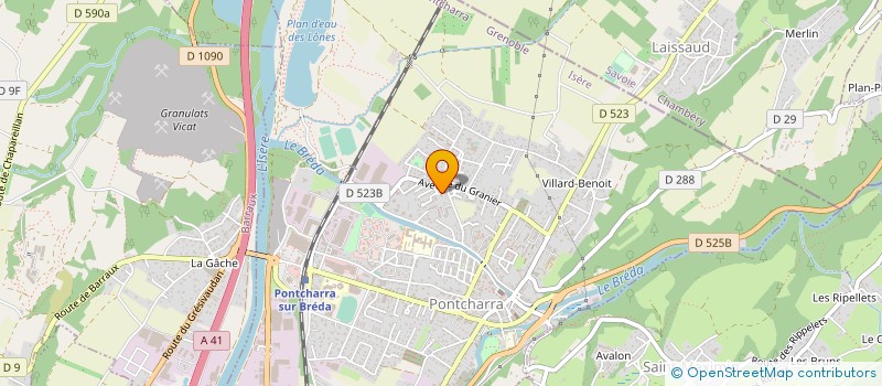 localisation de l'entreprise MADAME CAROLE PUTHOD  PONTCHARRA