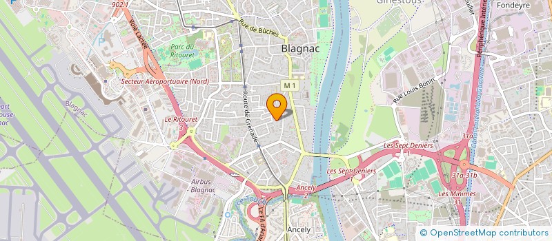 localisation de l'entreprise MADAME CAROLE QUILLACQ  BLAGNAC