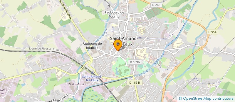 localisation de l'entreprise MADAME CAROLE QUITTON à SAINT-AMAND-LES-EAUX