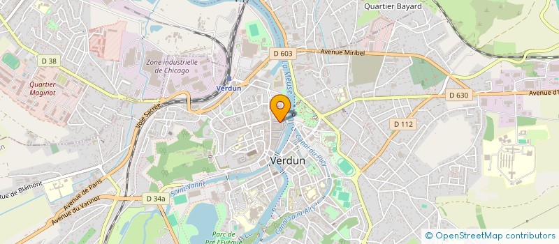 localisation de l'entreprise MADAME CAROLE RAVELLI  VERDUN