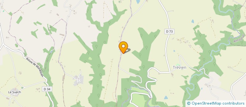 localisation de l'entreprise MADAME CAROLE RAVIER  MIRANDOL-BOURGNOUNAC