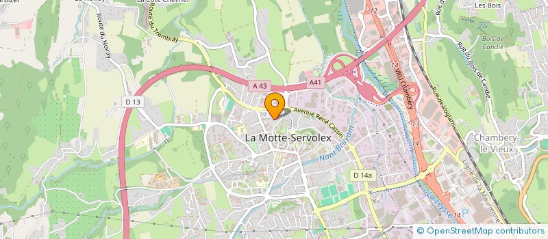 localisation de l'entreprise MADAME CAROLE RAYNAUD  LA MOTTE-SERVOLEX