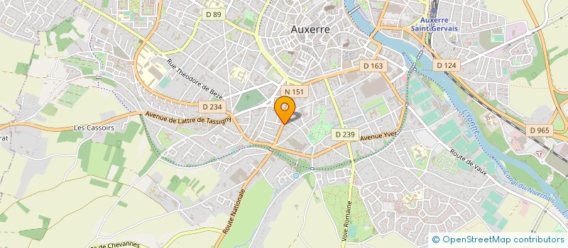localisation de l'entreprise MADAME CAROLE RECOUVREUR à AUXERRE
