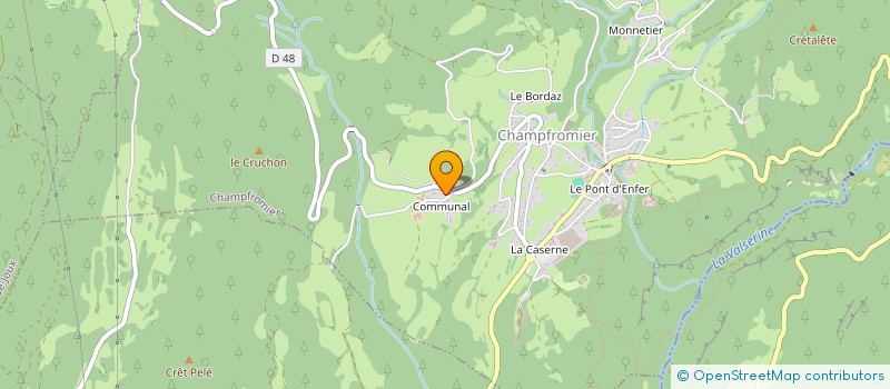 localisation de l'entreprise MADAME CAROLE REY à CHAMPFROMIER