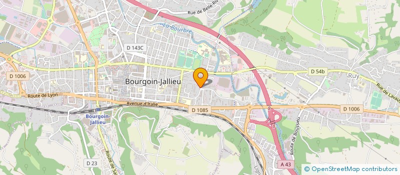 localisation de l'entreprise MADAME CAROLE REYBOZ  BOURGOIN-JALLIEU