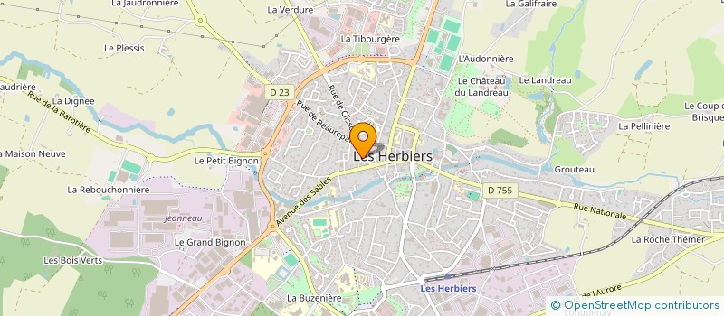 localisation de l'entreprise MADAME CAROLE RICHARD à LES HERBIERS