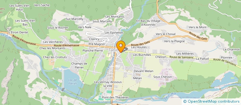 localisation de l'entreprise MADAME CAROLE RICHARD-POMET  TANINGES