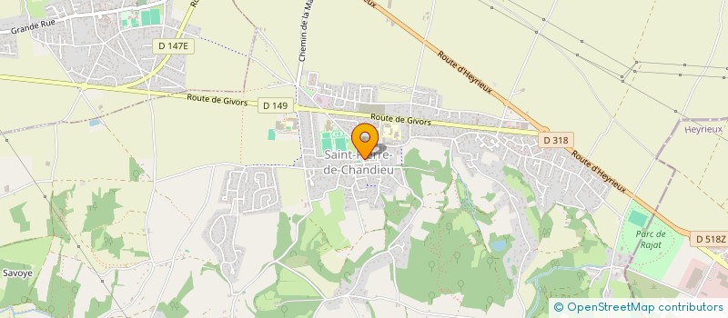 localisation de l'entreprise MADAME CAROLE RICHEBOURG  SAINT-PIERRE-DE-CHANDIEU