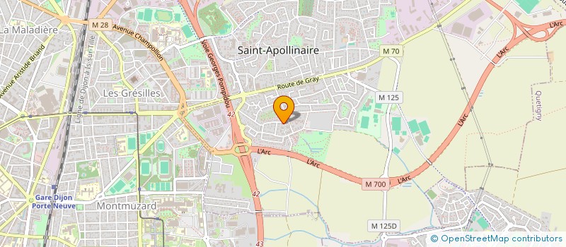 localisation de l'entreprise MADAME CAROLE RISSE  SAINT-APOLLINAIRE