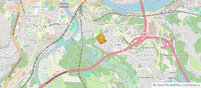 localisation de l'entreprise MADAME CAROLE ROBIN à SAINT-PIERRE-D'IRUBE