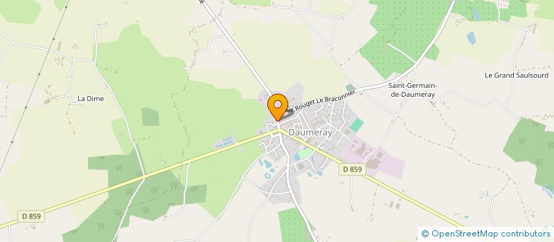 localisation de l'entreprise MADAME CAROLE ROBIN  MORANNES SUR SARTHE-DAUMERAY