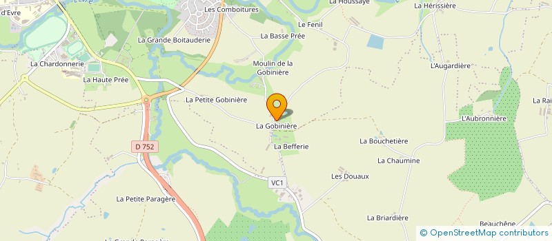 localisation de l'entreprise MADAME CAROLE ROBIN  BEAUPREAU-EN-MAUGES