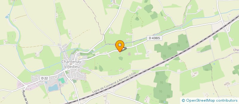 localisation de l'entreprise MADAME CAROLE ROCHARD  CHANTENAY VILLEDIEU