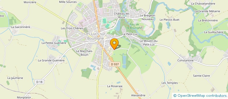localisation de l'entreprise MADAME CAROLE ROCHETEAU  LES LUCS-SUR-BOULOGNE