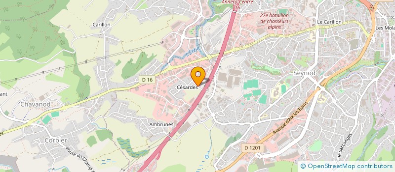 localisation de l'entreprise MADAME CAROLE RONGIER à ANNECY