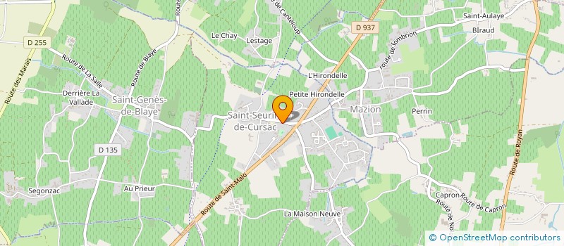 localisation de l'entreprise MADAME CAROLE ROSSI  SAINT-SEURIN-DE-CURSAC