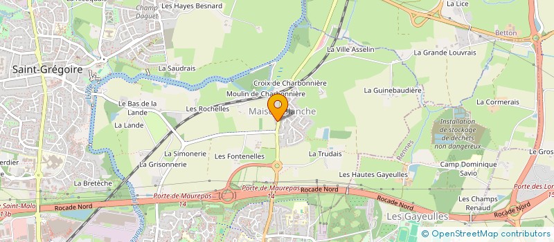 localisation de l'entreprise MADAME CAROLE ROUZE  SAINT-GREGOIRE