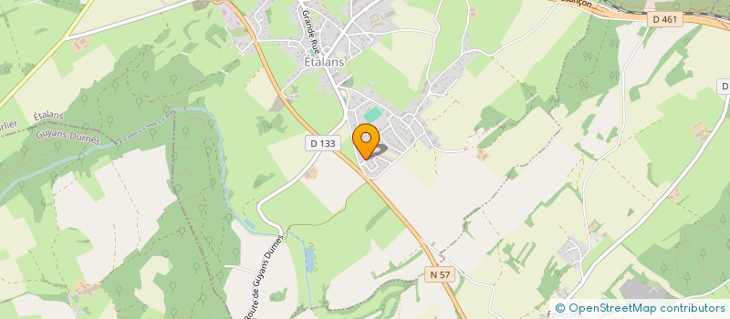 localisation de l'entreprise MADAME CAROLE ROY  ETALANS