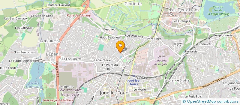 localisation de l'entreprise MADAME CAROLE SABATIER  JOUE-LES-TOURS