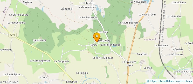 localisation de l'entreprise MADAME CAROLE SANTOT  COMBOURG