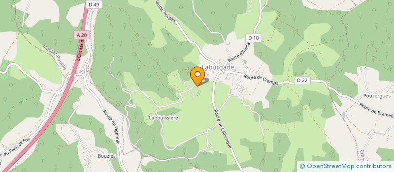 localisation de l'entreprise MADAME CAROLE SAUZEAT  LABURGADE