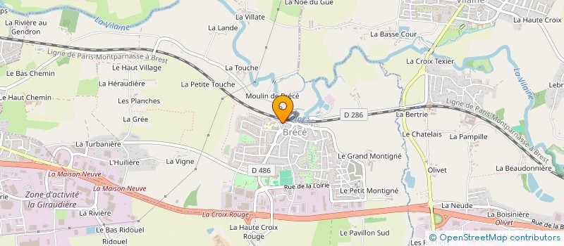 localisation de l'entreprise MADAME CAROLE SCHITTULLI  BRECE