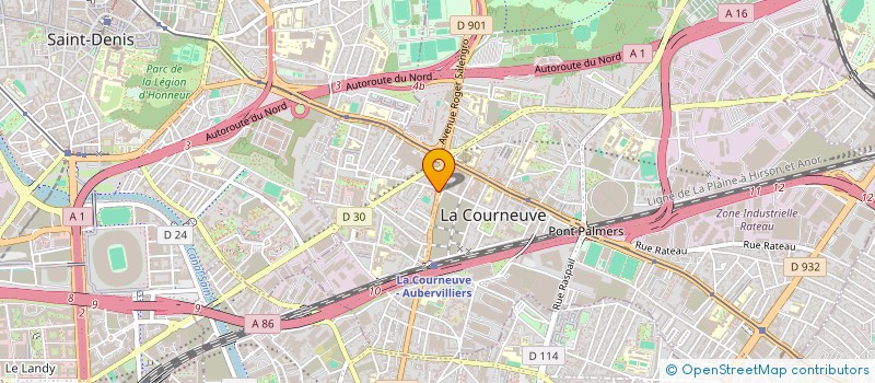 localisation de l'entreprise MADAME CAROLE SCHMITT à LA COURNEUVE