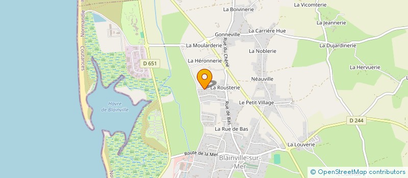 localisation de l'entreprise MADAME CAROLE SCOLAN  BLAINVILLE-SUR-MER