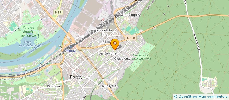 localisation de l'entreprise MADAME CAROLE SECHER  POISSY