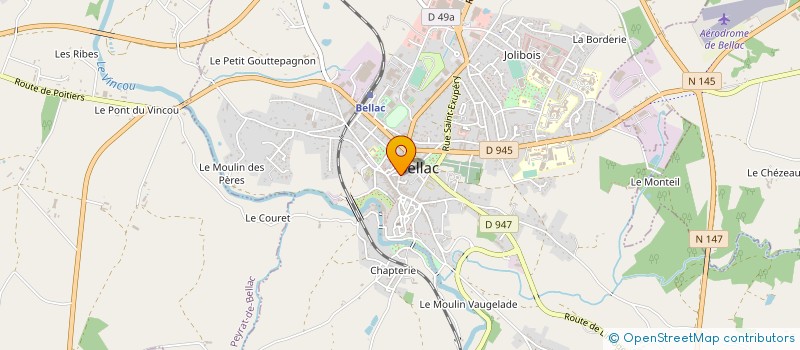 localisation de l'entreprise MADAME CAROLE SERR  BELLAC