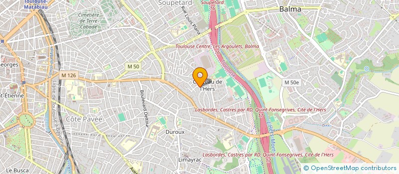 localisation de l'entreprise MADAME CAROLE SERRES à TOULOUSE