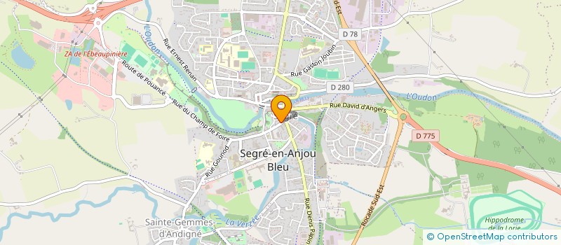 localisation de l'entreprise MADAME CAROLE SIDOT  SEGRE-EN-ANJOU BLEU