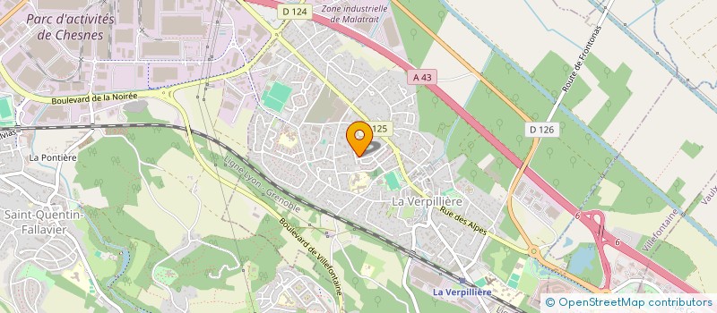 localisation de l'entreprise MADAME CAROLE SIELANCZYK à LA VERPILLIERE