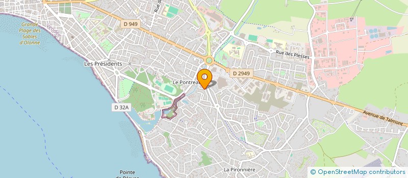 localisation de l'entreprise MADAME CAROLE SIRET à LES SABLES D'OLONNE